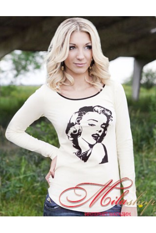 Стильная кофта с принтом Cornett КЛ-010